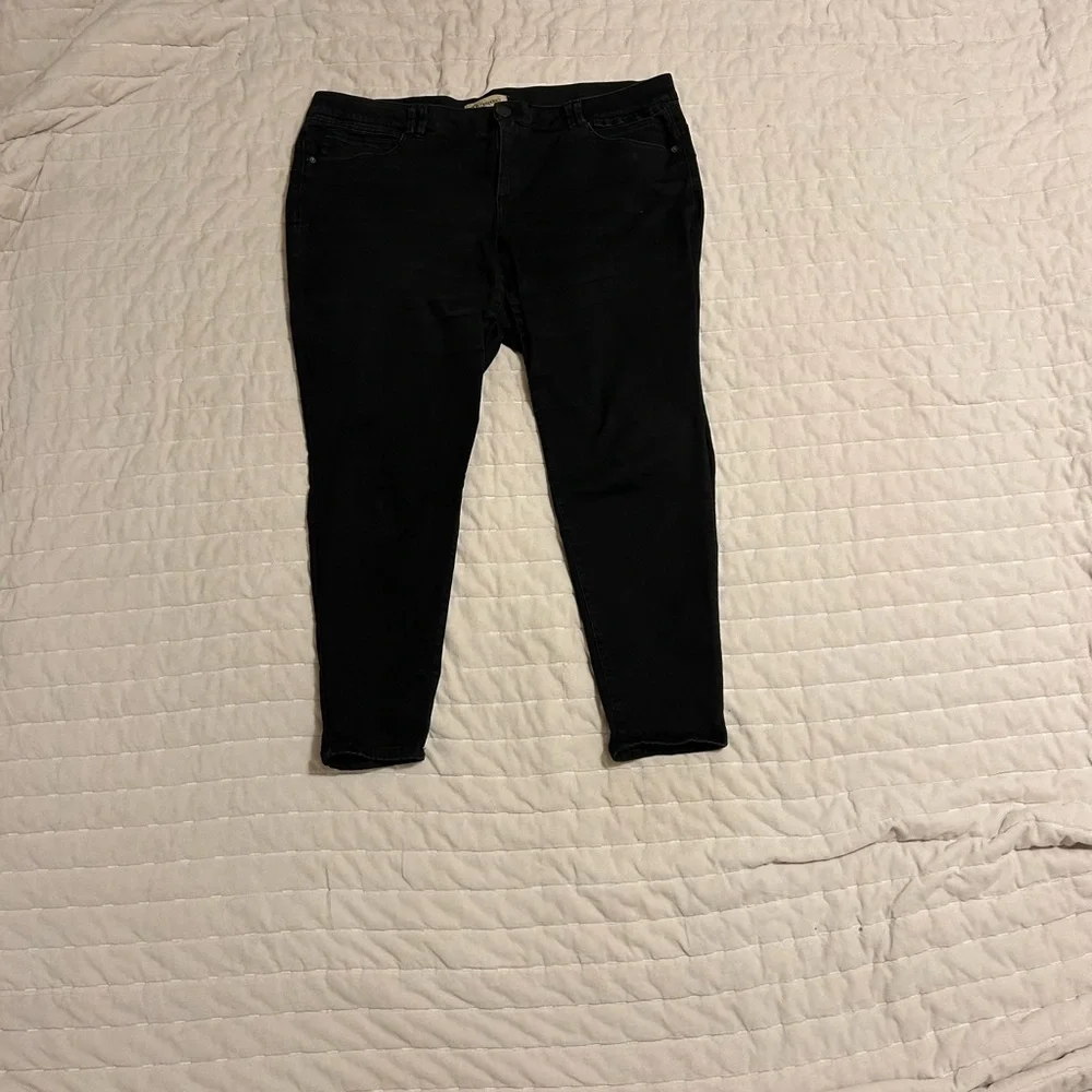 Democracy Black Denim Jeans Plus size 22W 2X - Picture 3 of 3
